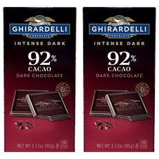 기라델리 인텐스다크 카카오 92%, 90g, 2개