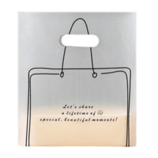 마켓감성 샐러드 디저트 포장 가방 소형, 타입1 가방, 50개