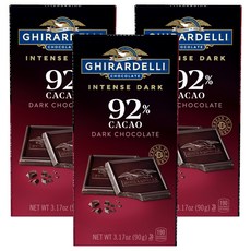 기라델리 인텐스다크 카카오 92%, 90g, 3개