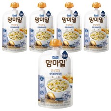 맘마밀 안심밥상 레토르트 이유식, 전복 모듬채소진밥, 140g, 5개