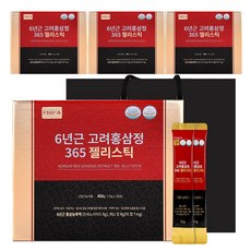 Jungwonsam 6年根高麗紅蔘精365果凍條 30入, 450g, 4個