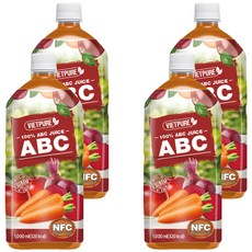 NFC榨汁ABC蔬果汁, 1000ml, 4瓶