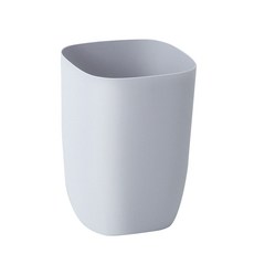 簡約粉彩垃圾桶 10L, 灰色, 1個