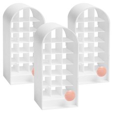 18格口紅架 20 x 9cm, 白色, 3個