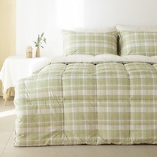 La Pomme 格紋超細纖維寢具組