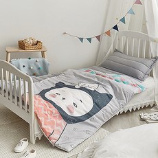 Shezhome Rookie 動物款DTP兒童睡墊組, 灰色貓咪款, 1組