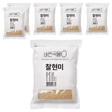 바른곡물 국산 찰현미, 1kg, 6개