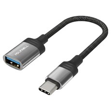 POLYWELL USB 3.0 Type-C轉Type-A OTG轉接線 PW15-W45-A357, 1入