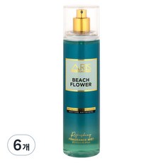 아리스 바디 미스트 비치 플라워, 6개, 250ml