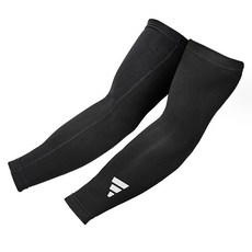 adidas 愛迪達 加壓護臂套 黑色 2入, 1組