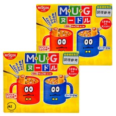 NISSIN 日清 馬克杯麵, 4食入2味 (各2食), 日式美味小餐 快速出餐, 適合工作、學習間隙, 滿足日常輕食需求, 2袋