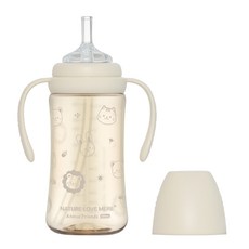 네이쳐러브메레 애니멀 프렌즈 PPSU 빨대컵, 크림베이지, 1개, 300ml