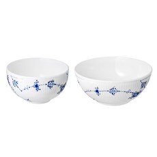 로얄코펜하겐 블루 코펜하겐 한식기 밥그릇 + 국그릇 세트, 블루 + 화이트, 1세트