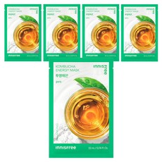 이니스프리 New 콤부차 에너지 마스크 22ml, 1개입, 5개