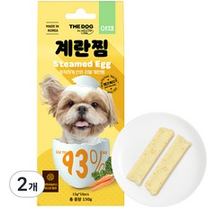 더독 강아지 계란찜 스틱 5p, 야채, 150g, 2개