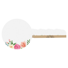 Donna&deco Gloria 簡約下緣花朵圓形便條貼紙 020 6cm, 下緣花朵 多色, 120張
