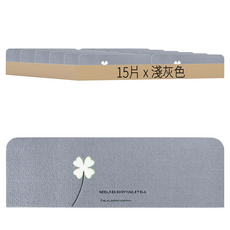 寵物反光樓梯地墊, 淺灰色, 15片