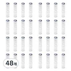 동아피엠에스 투명 반짝이 연필 보호 캡 4p, 48개