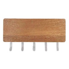 LifeShopping 門口多功能壁掛架 掛勾, 原木白色, 1盒