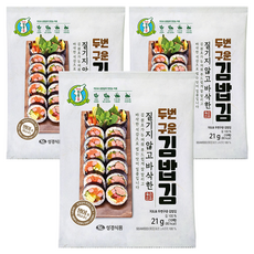 Sung Gyung Food 成京 兩次翻烤飯捲用海苔, 21g, 3包