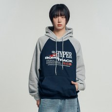 VENHIT 男女通用 hyper 拉格蘭連帽T恤