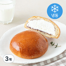 그림의빵 저당고단백 우유 크림빵 (냉동), 125g, 1개입, 3개
