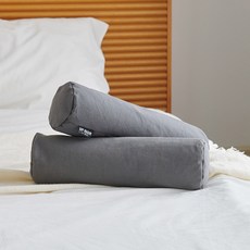 LIV MOM 素色網眼頸枕, 炭灰色, 2個