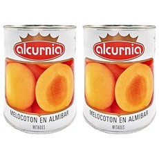 alcurnia 西班牙水蜜桃 新鮮採收 即開即食, 840g, 2罐