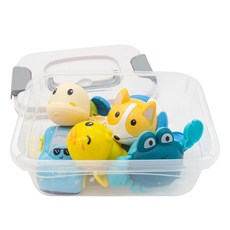 OhBabyLaugh 愛笑寶 洗澡發條戲水玩具, A組 多色, 1組