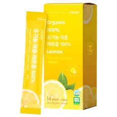 브이나인 유기농 착즙 레몬즙 100%, 1개, 20g