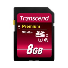 Transcend 創見 標準 SDHC UHS-I Class10 400X 存儲卡, 8GB