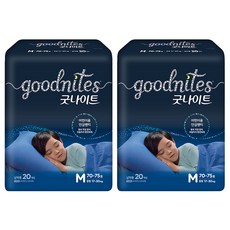 굿나이트 팬티형 키즈 기저귀 남아용, 중형(M), 40매