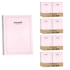 PINKFOOT Light #1500輕量康乃爾筆記本 8入, 顏色隨機, 1組