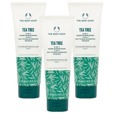 더바디샵 티트리 3 in 1 워시 스크럽 마스크, 3개