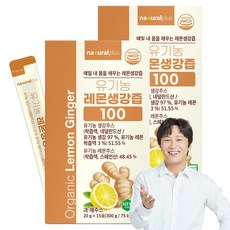 내츄럴플러스 유기농 레몬생강즙 100 15p, 300g, 2개