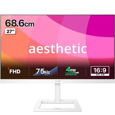 필립스 FHD 프리싱크 75 높낮이 모니터 화이트, 68.6cm, 273E1EW