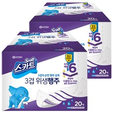 3層裙子衛生布, 20張, 2個