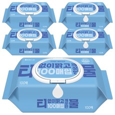 코디 티없이 맑고 깨끗한 물티슈 캡형, 35g, 100매, 5세트