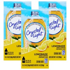 크리스탈라이트 레몬에이드 음료베이스 분말, 3.96g, 10개입, 3개, 3.96g