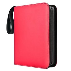 曼都哈比 大容量卡片收藏冊, 04紅色, 400張, 1個