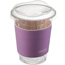 咖啡村 PET 杯 92mm x 107mm 410ml + 無吸管鉛 + 咖啡杯架套組, 100個