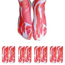 YoungMarket 五花肉襪子, 5個, 混合顏色