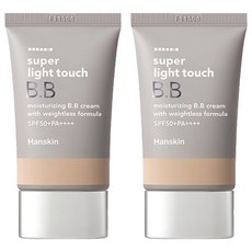한스킨 수퍼 라이트 터치 비비크림 SPF 50+ PA++++, 30g, 2개