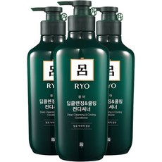 RYO 呂 青蘋果深層清潔與涼爽潤髮乳, 550ml, 3個