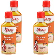 Poliboy 德淨 淺色家具亮光清潔劑, 4個, 100ml