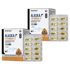 nz Origin 阿拉斯加產rTG Omega-3魚油軟膠囊, 60顆, 2盒