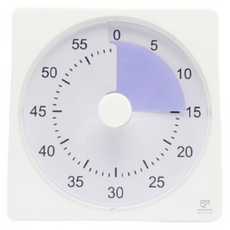 Yomopic 粉彩番茄鐘靜音方形時間可視烹飪學習計時器, 1個, 紫色