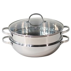 HANIL STAINLESS STEEL 奧丁宮廷火鍋蒸籠組, 1套, 28厘米