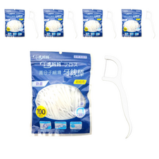 2in1一次性牙線, 5個, 100入