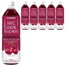 참앤들황토농원 NFC 착즙 타트체리주스, 1L, 6개
